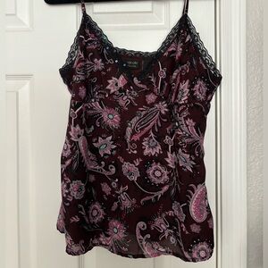 Nicole miller paisley tank